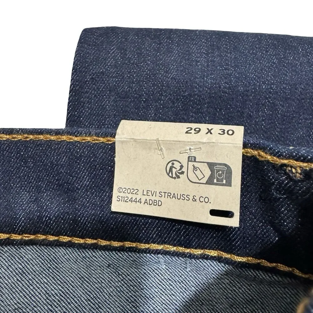 NWT Levis 510 Mens Premium Skinny Stretch Jeans Color Dark Wash Blue 29x30